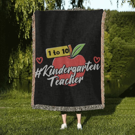 Kids Back To School Count With Me From One To Ten Woven Blankets