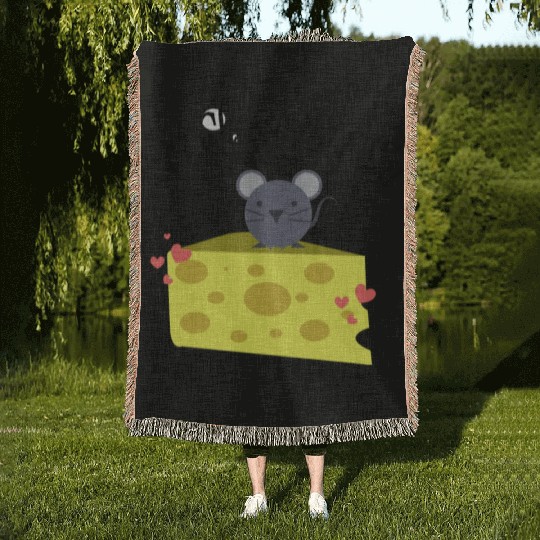 Eat cheese and sin, Best Street art! Classic Woven Blankets