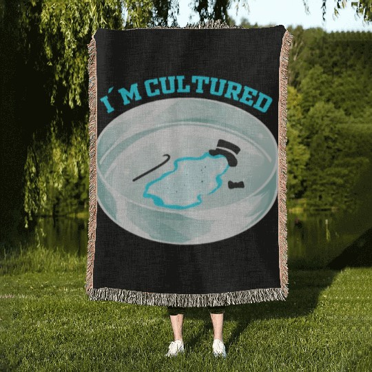 Microbiology Biology Teacher - Cultural Awareness Woven Blankets
