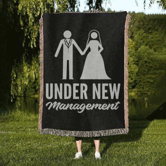 Under New Management Joker Gift Woven Blankets