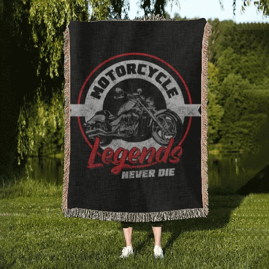 Biker Hard Rock Racing Sport Woven Blankets