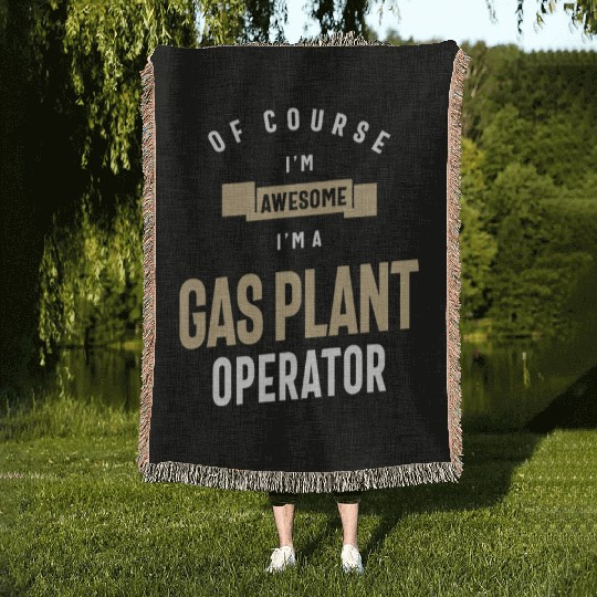 Gas Plant Operator Job Occupation Birthday Worker Woven Blankets
