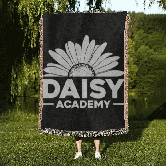 Daisy Garden Gardening Gardener Woven Blankets