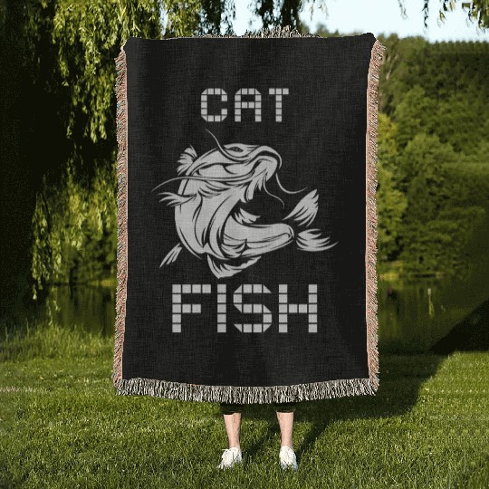 Cat Fish Woven Blankets