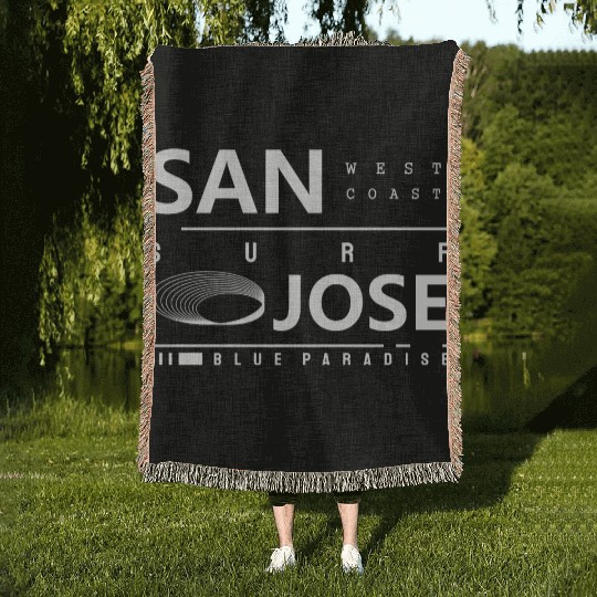 San Jose Urban Street Design Woven Blankets