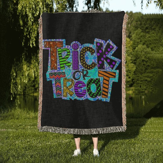 Trick Or Treat Woven Blankets