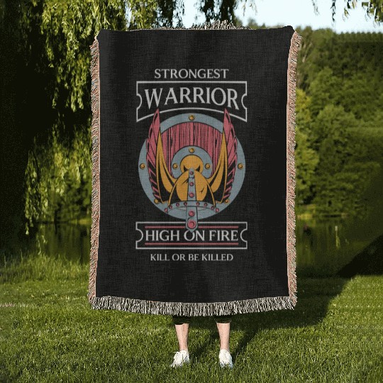 Thor Father Teutons Woven Blankets