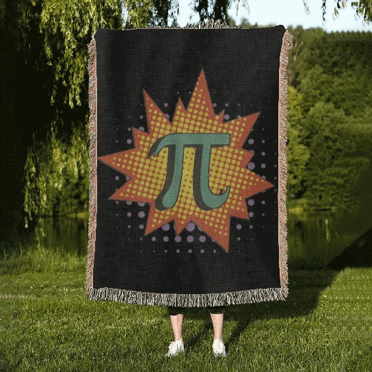 Pop art style ultimate pi day 314 of the century Woven Blankets