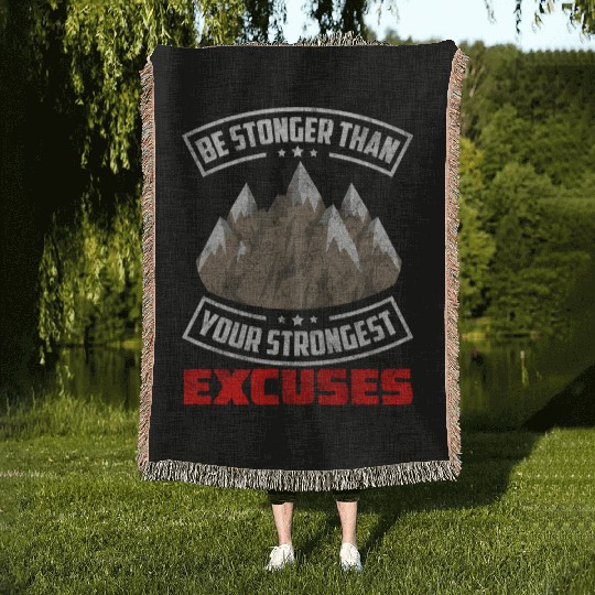 Climber Hiking Rock Climbing Climbing Wall Woven Blankets