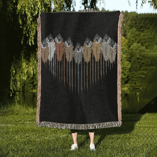 Bird Lover Birdwatching Bird Whisperer Woven Blankets