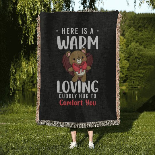 Teddy Stuffed Animal Family Stuffed Animal Woven Blankets