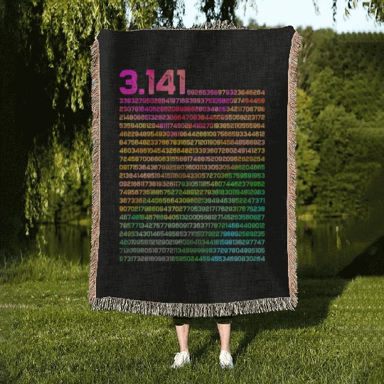 3.14 Math Physics Teacher Irrational Number 3.14 P Woven Blankets
