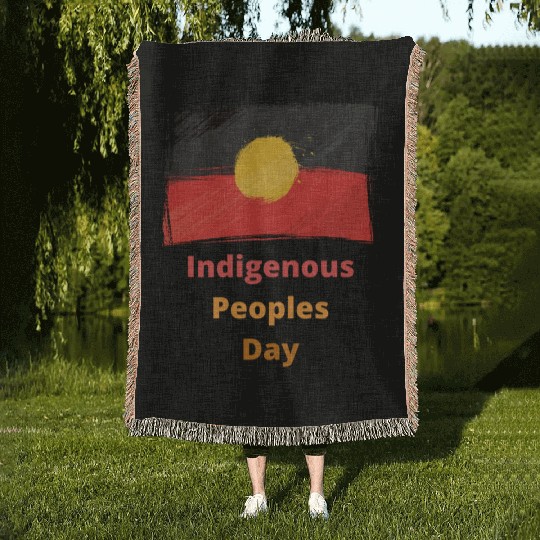 Native american indigenous day l Columbus Day Woven Blankets
