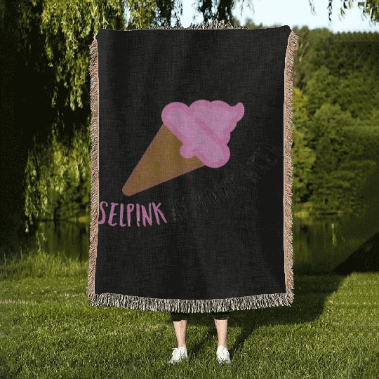 Comedy Ice Scream Woven Blankets