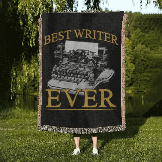 Best Writer Ever Job Write Author Writing Woven Blankets