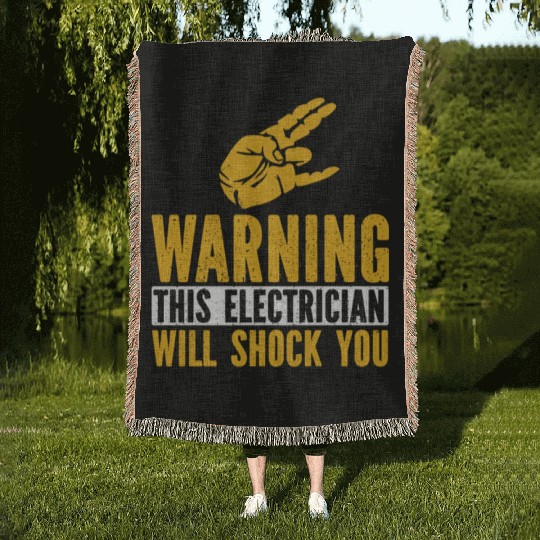 Electrician Electrical Engineer Lineman Woven Blankets