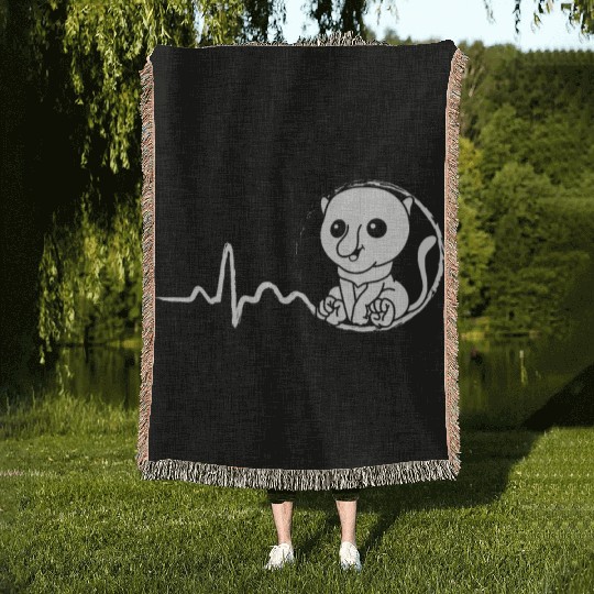 Proboscis Monkey Heartbeat Ape Wildlife Zookeeper Woven Blankets