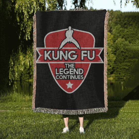 Kung Fu The Legend Continues Woven Blankets