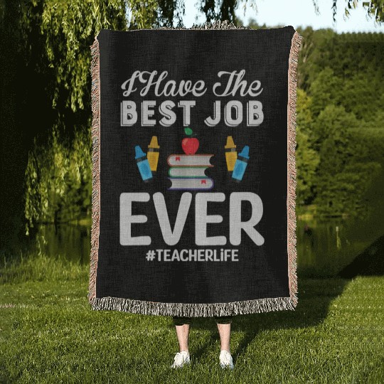 Teacher Life Woven Blankets
