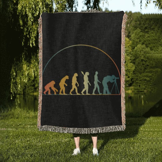 Photographer Evolution Woven Blankets