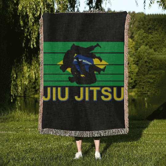 BJJ Gi Brazilian Jiu Jitsu Martial Arts Woven Blankets
