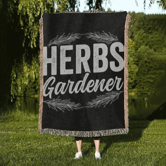 Herbs Gardener Herbalist Gardening Herb Herbalism Woven Blankets