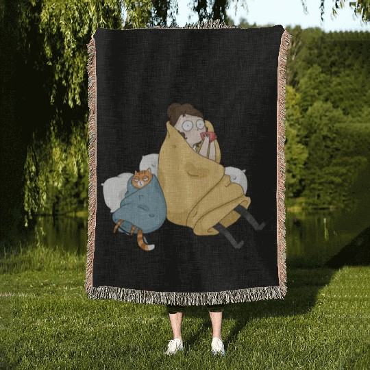 hello weekend Woven Blankets