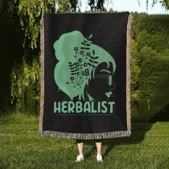 Herbalist Herbalism Herbs Gardening Herb Woven Blankets