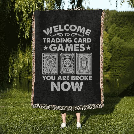 Welcome to Trading Card Games Card Collector Woven Blankets