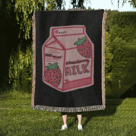 Strawberry Woven Blankets