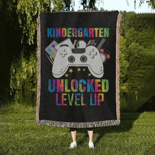 Kindergarten Unlocked Level Up Woven Blankets