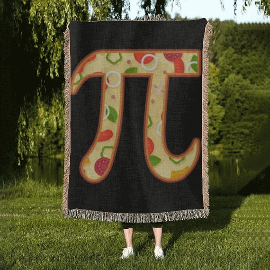 Pizza Pi Day Pizza Eater Italian Mathematician Woven Blankets