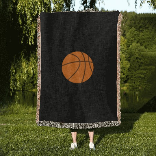 I love basketball Woven Blankets