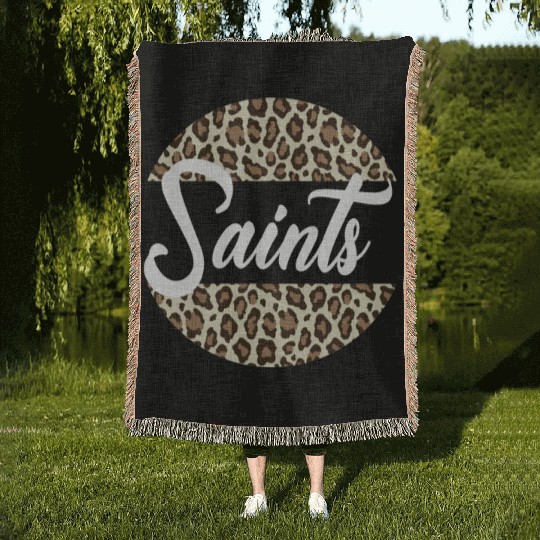 Saints High School Mascot Sports Team Women's Woven Blankets
