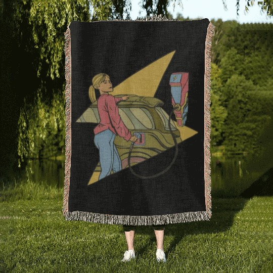 Strong independent woman Strong independent woman Woven Blankets