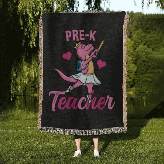 Pre-K Teacher Ballet Back To School Girls Woven Blankets