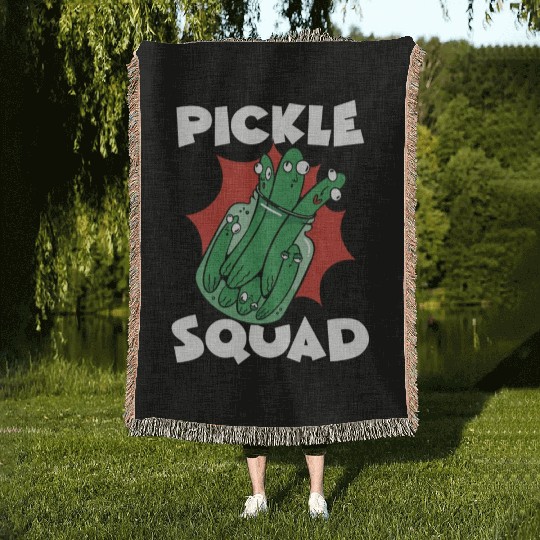 Pickle Squad Woven Blankets