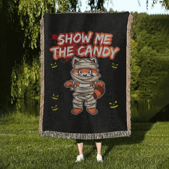 Free Hugs Halloween Sarcasm Scary Creepy Costume Woven Blankets