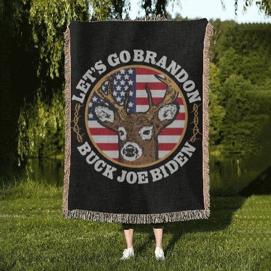 Buck Joe Biden Woven Blankets