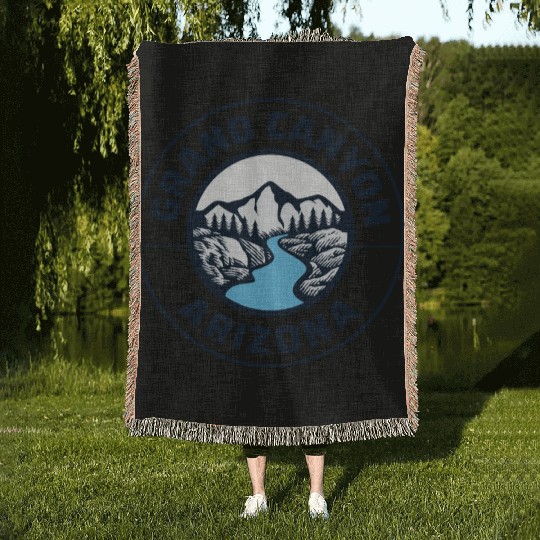 Grand Canyon Arizonna State Lovers Mountains Nature Woven Blankets