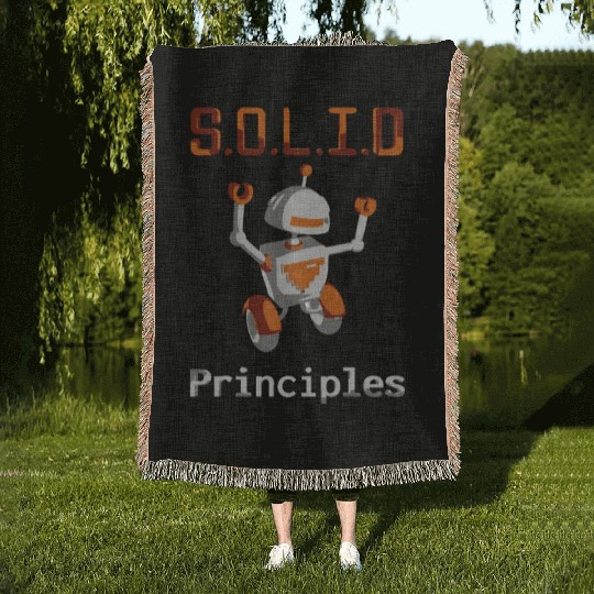 SOLID principles Woven Blankets