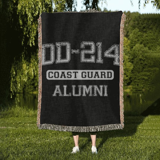 US Coast Guard Alumni Woven Blankets
