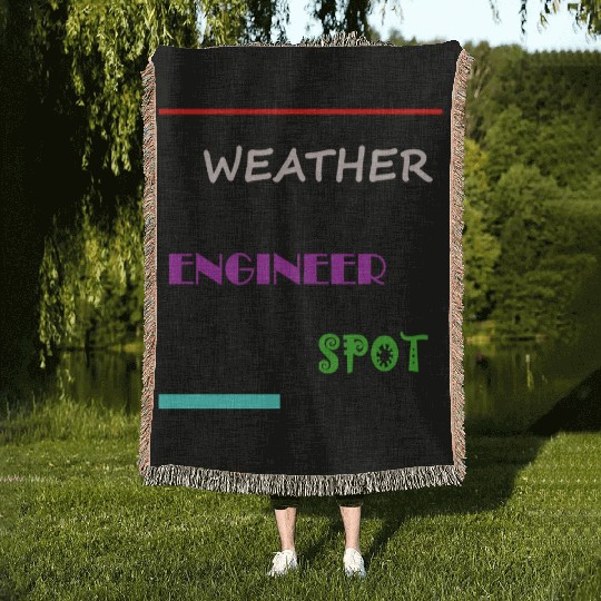 Weather Engineer Spot Woven Blankets
