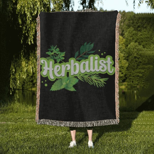 Herbalist Herbs Herb Gardening Herbalism Woven Blankets
