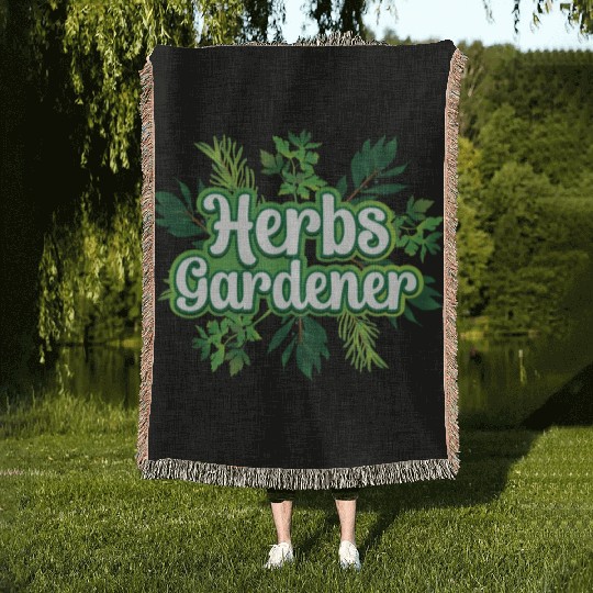 Herbs Gardener Gardening Herbalist Herb Herbalism Woven Blankets