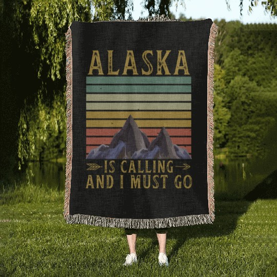 Alaska Gift USA Natur Bär Denali Grizzly Wald Woven Blankets