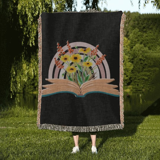 Teacher Life Woven Blankets, Teacher flower Woven Blankets file tren