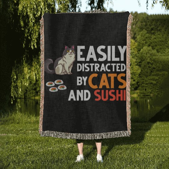 Cat Sushi Japanese Rice Roll Nigiri Bowl Maker Woven Blankets