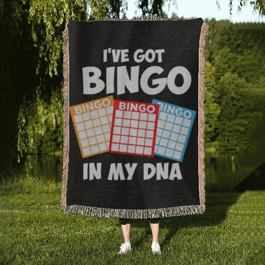 I've Got Bingo In My DNA Woven Blankets