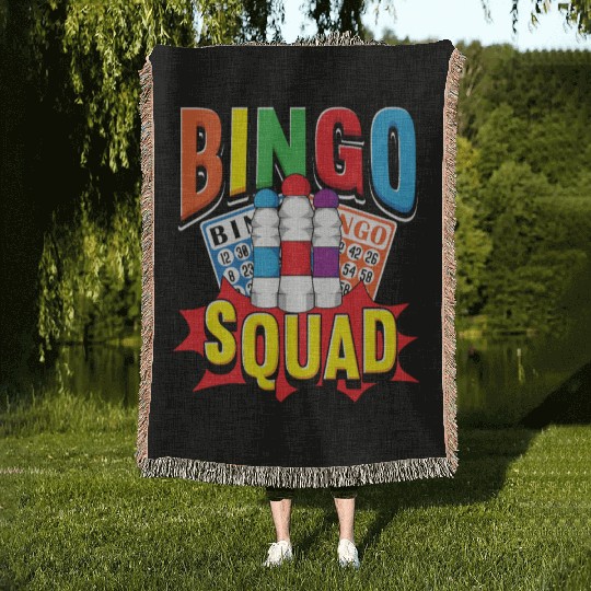 Bingo Squad Woven Blankets